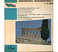 Orchestral Masterworks Of J.S. Bach - Johann Sebastian Bach, Orchester Der Wiener Staatsoper Conducted By Felix Prohaska LP