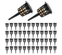 Orchid Fertilizer Holder - Slow Release Nutrient Stakes Set, 50 Pieces Plant Feeding Spikes | Root Nutrition Support Tabs, Bonsai Growth Feeder System For Orchid Health Indoor Outdoor Garden Yard