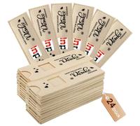 Orchideeknc 24 fundas de fieltro, compatible con barras de chocolate Duplo, funda de fieltro para regalo para familia, amigos, colegas (beis, 14 x 5 cm)