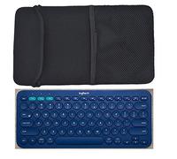 Orchidtent Funda de neopreno de color negro para teclado inalámbrico portátil K380 Multi-dispositivo Bluetooth y Arteck HB030B (K380)