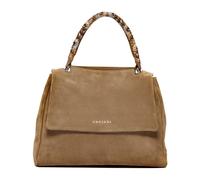 Orciani - Bolso de hombro midi de ante Sveva Peach Flowers - Bags - Mujer - Marrón - ONE SIZE -