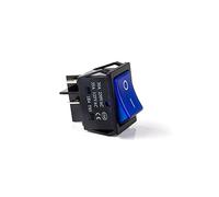 ORCOW KCD4-201 Interruptor basculante de 4 Pines Resistente on-Off 30A/250V con luz LED máquina de Soldadura eléctrica/Interruptor de Horno Retardante de Llama (Color : Blue)