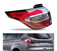 ORCOW Piloto Posterior para Ford Kuga 2017 2018 2019, Freno/Niebla/señal de Giro/Luz Trasera Lente y Vivienda Izquierda Derecha, Acrílico Transparente Rojo,Left-Outer-1pc