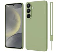 ORDA Funda compatible con Samsung Galaxy S24 Plus 5G, funda de silicona, protección de cámara, antigolpes, para Samsung Galaxy S24 Plus/S24+, antiarañazos, color verde matcha