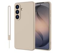 ORDA Funda de silicona para Samsung Galaxy S26 Plus con cordón, resistente a los arañazos, funda para Samsung S26 Plus/S26+, fina, protección completa con forro interior de microfibra, resistente a