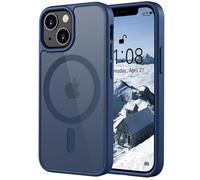 ORDA Funda magnética para iPhone 13 mini, compatible con MagSafe, militar, a prueba de golpes, ultradelgada, translúcida, mate, resistente a arañazos y huellas dactilares, 5.4 pulgadas, azul profundo
