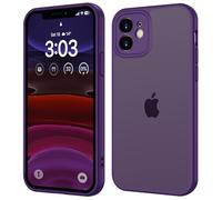 ORDA Funda para iPhone 11 de 6,1 pulgadas, protección completa de la cámara, resistente a los golpes, resistente a los arañazos, parte trasera translúcida, antihuellas mate para iPhone 11 (morado
