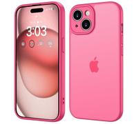 ORDA Funda para iPhone 15 Plus de 6,7 pulgadas, protección completa de la cámara, resistente a los golpes, resistente a los arañazos, parte trasera translúcida, antihuellas mate para iPhone 15 Plus