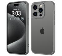ORDA Funda para iPhone 15 Pro Max de 6,7 pulgadas, protección completa de la cámara, resistente a los golpes, resistente a los arañazos, parte trasera translúcida, antihuellas mate para iPhone 15 Pro