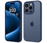 ORDA Funda para iPhone 15 Pro Max de 6,7 pulgadas, protección completa de la cámara, resistente a los golpes, resistente a los arañazos, parte trasera translúcida, antihuellas mate para iPhone 15 Pro
