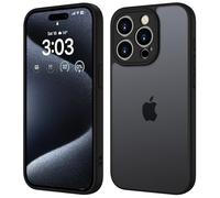 ORDA Funda para iPhone 15 Pro Max de 6,7 pulgadas, protección completa de la cámara, resistente a los golpes, resistente a los arañazos, parte trasera translúcida, antihuellas mate para iPhone 15 Pro