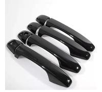 ORDALI Cubierta Manija Puerta Coche para Toyota Prius Plus,Manillas Puertas Exteriores protector Tiradores Puerta Lateral cubierta exterior adornos,Pitch Black 1 Hole 2 Smart