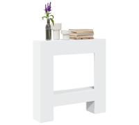 Ordellia Borde de chimenea de madera blanca 81 x 18 x 82 cm para chimenea eléctrica, repisa de chimenea con estante, llamas LED, soporte de pared, para salón y decoración elegante