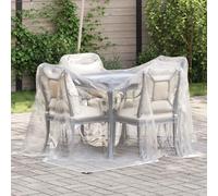 Ordellia Cubierta transparente de polietileno para plantas, 2 x 2 m, lona para jardín y patio con ojales de aluminio, cuerda de nailon y esquinas de plástico para cubrir las malas hierbas