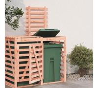 Ordellia Extensión para contenedor de basura de madera de Douglas maciza de 78 x 91,5 x 128,5 cm, puerta individual con cerradura, para 2 a 4 toneladas, jardín, terraza, patio, entrada, almacenamiento