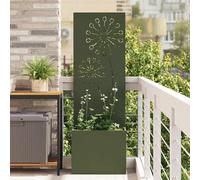 Ordellia Lona de privacidad para jardín, 50 x 150 cm, acero laminado en frío, con acabado mate, marquetería decorativa para terraza, jardín, decoración de pared y exterior