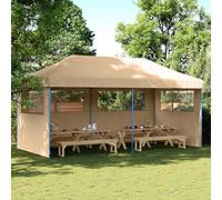 Ordellia Tienda de campaña para fiestas, color beige, de tela Oxford, 292 x 580 x 315 cm, con marco de acero pulverizado, plegable, impermeable, resistente al viento, para jardín, terraza, festival