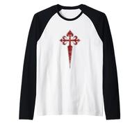 Orden Católica de la Cruz de Santiago Camiseta Manga Raglan