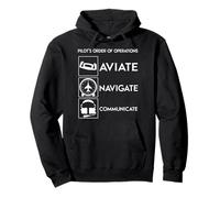 Orden de Operaciones del piloto Aviate Navigate Communicate v2. Sudadera con Capucha