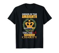 Orden del Amaranto Verdad Fe Sabiduría Damas Masónico Camiseta