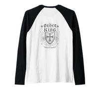 Orden del Rey Non No omine Deo Gloria Camiseta Manga Raglan