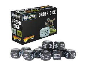 Ordena dados para Bolt Action (negro) de Warlord Games