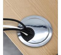 Ordena tu espacio de trabajo con un elegante ojal de escritorio diseñado para organizar cables (bronce rojo 50 mm)