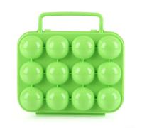 Ordena tu refrigerador con este soporte apilable para huevos de plástico de 12 rejillas que ahorra espacio hoy (es verde)