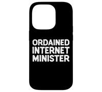 Ordenado Ministro de Internet Clero Meme Ministro de Matrimonio Carcasa para iPhone 14 Pro