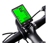 Ordenador de bicicleta multifunción, IPX6 impermeable con cable para bicicleta, odómetro inalámbrico, velocímetro de ciclismo, pantalla táctil con pantalla LCD retroiluminada (estilo C inalámbrico)