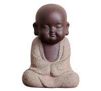 Ordenador de escritorio para mascotas, té, mascotas, adornos de escritorio, estatua de Buda de cerámica de monje, adornos de escritorio, mesa de café, accesorios de decoración del hogar, té y mascota