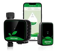 Ordenador de riego WiFi, Temporizador de Agua programable para riego de jardín, 3 Modos de riego, Adecuado para grifos Exteriores y Sistemas de riego de césped, 1 Zona
