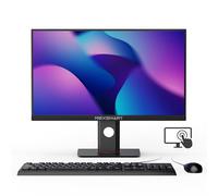 Ordenador de sobremesa PC Todo en uno Pantalla táctil 8GB DDR3 512GB SSD Intel Core i7 All-in-One PC 23,8 Pulgadas 1920x1080 FHD Ajuste Libre de Altura Soporte Wi-Fi de Doble Banda, BT 4.2, Negro
