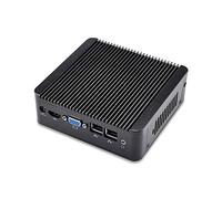 Ordenador de sobremesa sin ventilador Mi19C Dual LAN con 8 G RAM 1 TB HDD X86 Best Powerful ULP Mini Desktop PC,1 HDMI,1 VGA,2 LAN,3 USB2.0,1 USB3.0,Soporta Windows y Linux OS
