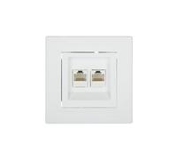 Ordenador Doble Enchufe 2xRJ45 Cat.5e Asfora EPH4400121