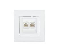 Ordenador Doble Enchufe 2xRJ45 Cat.6 Asfora EPH4800121