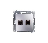 Ordenador doble enchufe 2xRJ45 cat.6 Simon 54 D62E.01/43