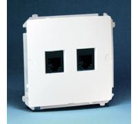 Ordenador Doble Enchufe 2xRJ45 Cat.6 Simon Basic BM62.01/11