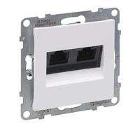 Ordenador doble SUNO RJ45 Cat 5e UTP blanco 721151
