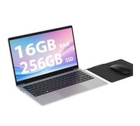 Ordenador Portatil 14,1 Pulgadas, 16GB+256GB SSD TF Expansión, Ordenadores Portatiles Celeron N4120 Up to 2.6Ghz, 5G/2.4GHz WiFi, 1920x1080 IPS FHD/BT/USB 3.0/DHMI, Win11 Laptop con Ratón, Alfombrilla