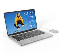 Ordenador Portátil 14 Pulgadas Ultra Ligero Procesador N4000 Dual-Core | UHD PC Portátil 6 GB RAM 128 GB SSD WiFi 2.4G/5G y Bluetooth, HDMI, para Oficina y Estudio Ligero, hasta 4 Horas de Batería