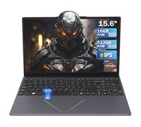 Ordenador portatil 15.6" Full HD 1080P Ryzen 5 3500U 16GB RAM 512GB SSD, Laptop Gaming con Huella Dactilar WiFi Bluetooth para Oficina Estudio Trabajo Business