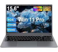 Ordenador Portátil 15,6 Pulgadas Celeron N5095 2,9 GHz Win11 Pro 8GB 256GB SSD Expansión 1TB 5G WiFi 1920x1080 FHD BT4.2 HDMl USB 3.0 Portatil con Ratón Inalámbrico y Teclado Español Membrana - Gris-1