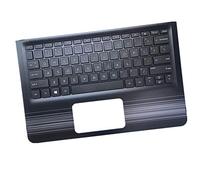 Ordenador portátil cáscara Dura C Caparazón & Teclado portátil para HP Pavilion m3-u000 x360 m3-u100 x360 Negro