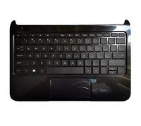 Ordenador portátil cáscara Dura C Caparazón & Teclado portátil & Touchpad para HP Pavilion 10 TouchSmart 10-E 10-e000 Touch 10-e000 Negro