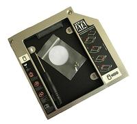 - Ordenador portátil de aleación de aluminio con lector integrado, soporte de disco de estado sólido mecánico de 2,5 pulgadas (9,5 Mm)