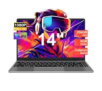 Ordenador Portátil Win 11 con 5G WiFi, Portátil 14 Pulgadas 6GB RAM 256GB SSD Expansión SSD 1TB, Bluetooth 4.2 3.0 Transmisión Puerto 1920*1080 FHD Portatiles Buenos & Mini Puerto Multimedia-Gris