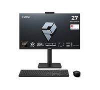 Ordenador todo en uno MSI PRO MAX 27P Z 8MG-016DE pantalla FHD de 27" (68,6 cm), AMD Ryzen 7 255, 16 GB de RAM DDR5, 512 GB de SSD M.2, gráficos AMD, Wi-Fi 6E, Bluetooth 5.3, oOS