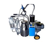 Ordeñadora eléctrica con cubo de acero inoxidable para vacas, cabras y ovejas