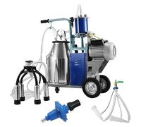 Ordeñadora eléctrica ordeñadora for vacas de granja/bomba de vacío de cabras 12 vacas/hora ordeñadora Para uso comercial